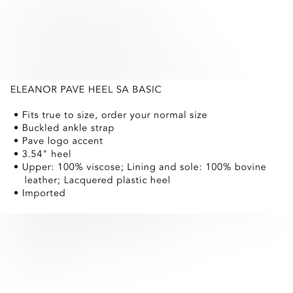 NIB TORY BURCH ELEANOR PAVE HEEL SANDALS - Picture 5 of 5